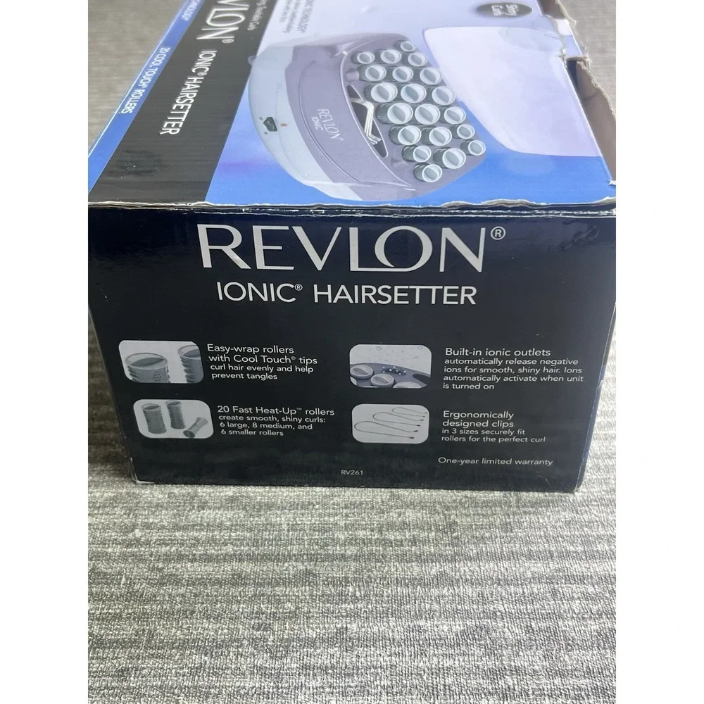 Revlon RV261 Ionic Hairsetter 20 Hot Hair Curlers Rollers with 13 clips Tested
